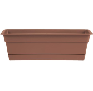 Bloem Dura Cotta 24 In. Plastic Terra Cotta Flower Box - Builders ...